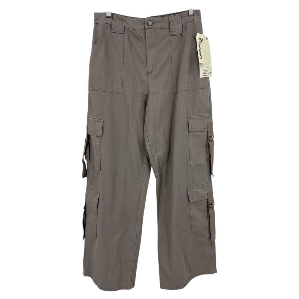 Women's Khaki pants Medium Wide Leg Trousers No Boundaries